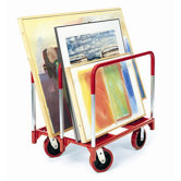 Panel Mover 8" Quiet Poly Casters, 2 Fixed and 2 Swivel, 3 Standard Uprights
