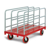 Heavy Duty Panel / Sheet Mover Quiet Poly Casters, All Swivel, 4 Uprights