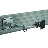 LCD Monitor Double Arm Slatwall Mount