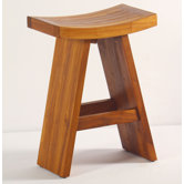 Asiana Teak Bistro Counter Height Stool