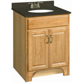 Richland 24" x 18" Double Door Vanity Cabinet  with Solid Surface Top