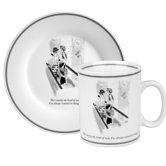 The New Yorker Exactly The Kind of Man Mug and Salad Plate Set