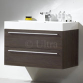 Faith Basin and Cabinet in Oak