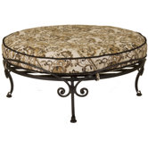 Ashbury Round Ottoman with Cushion