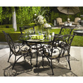Round Glass Dining Set