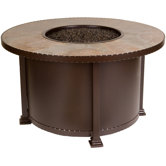 Casual Fireside Santorini Fire Pit with Mocha Tile