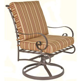 Classico Club Swivel Dining Arm Chair with Cushion