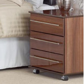 New York 3 Drawer Bedside Table