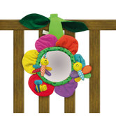 Flower Soft Mirror Crib Toy