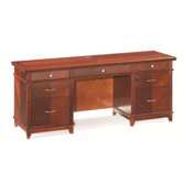 Cambridge Kneespace Credenza with Built-In Center Drawer