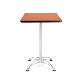 Cafe 41.5" x 24" Square Table with Chrome Base