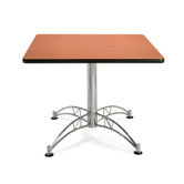 Multi-use 29.5" x 36" Square Table with Chrome Plated Base