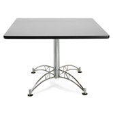 42" Square Multi-Purpose Polished Aluminum Table