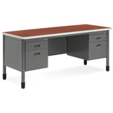 Executive Series Double Pedestal Computer Desk