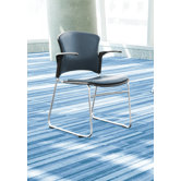Multi Use Plastic Seat and Back Stacker Chair with Arm