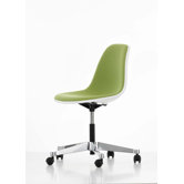 Eames Upholstered Side Chair with Swivel Base