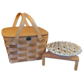 2 Pie Basket with Solid Lid