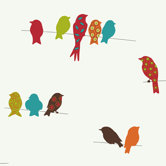 Bistro 750 Bird On A Wire Prepasted Wallpaper