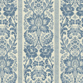 French Dressing Floral Damask Stripe Wallpaper