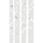 Peek-A-Boo Garden Butterflies / Birds Mural Wallpaper