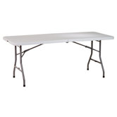 6' Resin Multi Purpose Folding Table