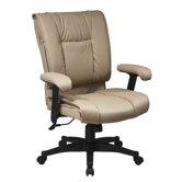 Deluxe Mid-Back Leather Executive Chair