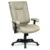 High-Back Leather 93 Series Executive Chair with Swivel/Tilt