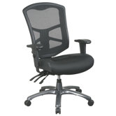ProLine II High-Back Leather / Mesh Office Chair