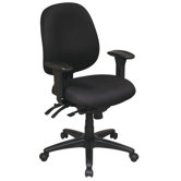 Work Smart Mid-Back Multi-Function Ergonomic Office Chair