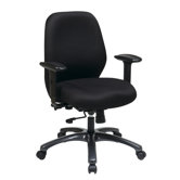 24.5" 24 Hour Ergonomic Chair with Synchro Tilt, Seat Slider and 2-Way Adjustable Arms