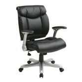 Mid-Back Eco Leather Executive Office Chair