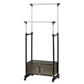Double Rail Instant Wardrobe / Hanging Rail