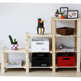 Three Tier Stepped Storage Shelf