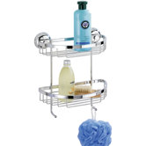 Magic-Loc Shower Wall Rack with 2 Levels