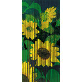 Red Flower Bamboo Curtain