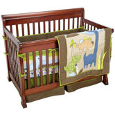 Jill McDonald 4 Pieces Adorable Dino Crib Bedding Set