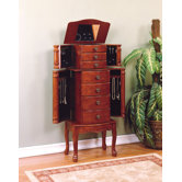 Classic Cherry Jewelry Armoire