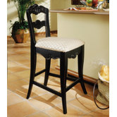 Hills Of Provence 24"  Black Counter Stool