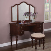Marquis 44" Cherry Vanity Set