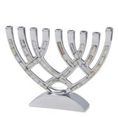 Contemporary Aluminum Menorah