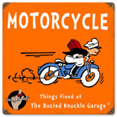 Busted Knuckle Garage Kid's Motorcycle Sign
