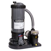 Hydro Cartridge Filter System with 1 Horse Power Pump for Above Ground Pool