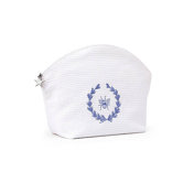 Bee Wreath Blue Cosmetic Bag