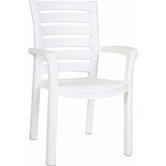 Marina Stacking Dining Arm Chair
