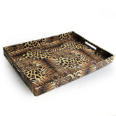 Animal Patch Rectangular Serving Tray