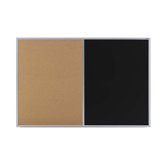 Cork & Chalkboard Combinations - Bulletin Boards - Aluminum Frame