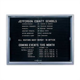 'S' Series Sliding Glass Enclosed Directory Boards