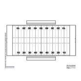 Magnetic Dry-Erase Coaching Aides Mat - Football