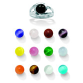 14 Pieces Multi Stone Ring Set