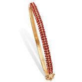 Round Cut Birthstone Bangle Bracelet
